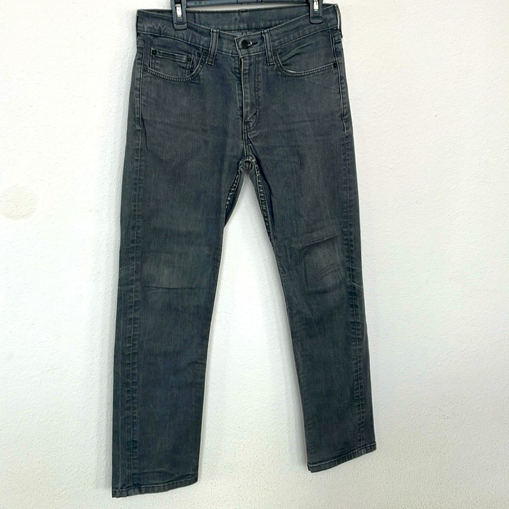 Men’s Straight Fit Dark Gray Levi Strauss 514 Jeans